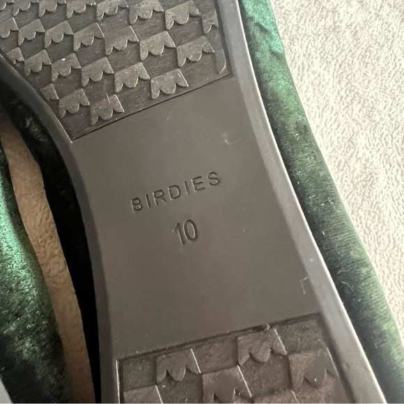 Birdies The Starling Evergreen Velvet Round Toe Loafer Flat Emerald Green Sz 10 - Picture 8 of 13